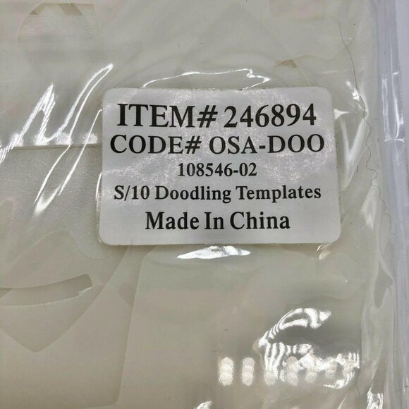 Set Of 10 Doodling Templates For Crafts & Scrapbooking - Picture 3 of 9